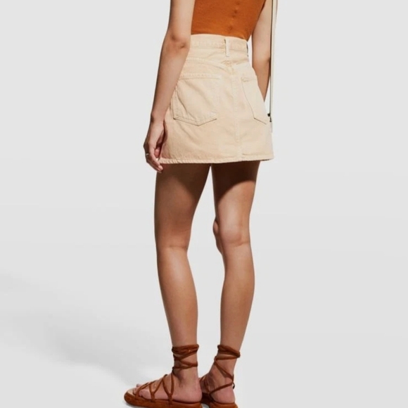 🆕️ Citizens Of Humanity Beatnik Mini Skirt in Peach Blossom - Picture 3 of 11